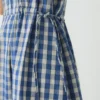 Gingham Check Cotton Dress