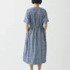 Gingham Check Cotton Dress