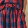 Gingham Check Linen Skirt