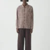 Gingham Cotton Linen Shirt