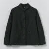 Hal Micro Houndstooth Cotton Linen Workwear Jacket