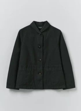 Hal Micro Houndstooth Cotton Linen Workwear Jacket