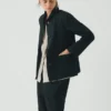 Hal Micro Houndstooth Cotton Linen Workwear Jacket