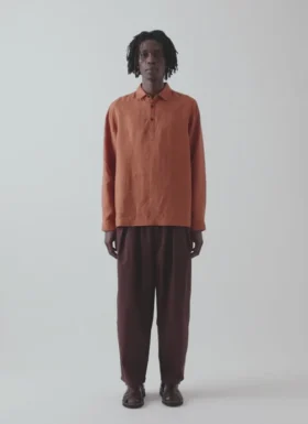 Half Placket Linen Shirt