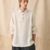 Half Placket Linen Shirt