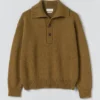 Half Placket Wool Pullover