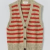 Jacquard Stripe Linen Cotton Tank