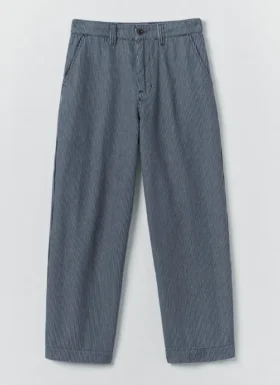Jude Stripe Wide Leg Denim Trousers