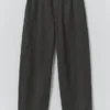 Jude Wide Leg Cotton Twill Pants