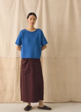 Knitted Cotton Linen Tee