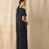 Knitted Linen Cotton T Shirt Dress