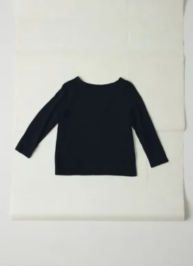 Lia Cotton Boat Neck Tee