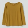 Lia Garment Dyed Boat Neck Tee