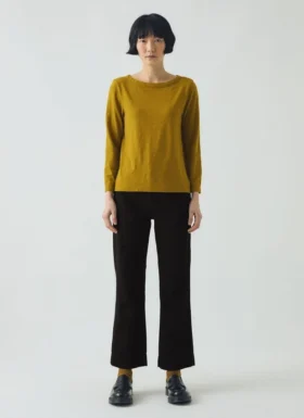 Lia Garment Dyed Boat Neck Tee