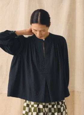 Lightweight Cotton Seersucker Shirt