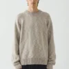 Linen Cotton Crew Neck Sweater