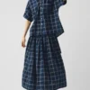 Market Check Cotton Linen Shirt