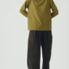 Mock Neck Cotton Hemp Sweater