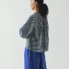 Natural Dye Stripe Cotton Gathered Top
