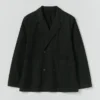 Overdyed Micro Houndstooth Cotton Blazer