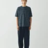 Overdyed Stripe Organic Cotton Tee