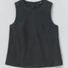 Panelled Garment Dyed Sleeveless Top