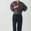 Pantry Stripe Cotton Wrap Shirt