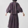 Pantry Stripe Cotton Wrap Shirt