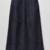 Patch Pocket Organic Indigo Denim Skirt