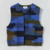 Patchwork Knitted Wool Gilet