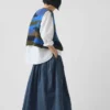 Patchwork Knitted Wool Gilet