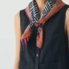 Patchwork Stripe Block Print Bandana