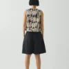 Pleat Front Cotton Twill Shorts
