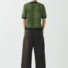 Pleat Front Garment Dyed Cotton Pants