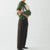 Pleat Front Garment Dyed Cotton Pants