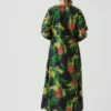 Produce Print Silk Cotton Dress