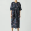 Provencal Paisley Print Cotton Poplin Dress