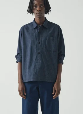 Railroad Stripe Cotton Shirt