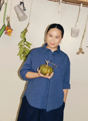 Railroad Stripe Cotton Smock Popover Shirt