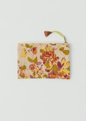 Remnant Fabric Kantha Pouch