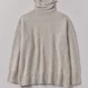 Roll Neck Wool Cashmere Sweater