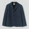 Running Stitch Cotton Linen Blazer