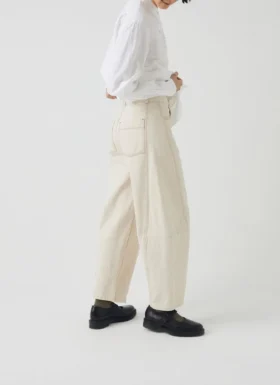 sculptural seamed denim pants 2 280x385 - Sculptural Seamed Denim Pants
