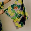 Sketched Fruit Cotton Silk Bandana
