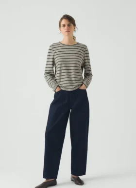 Stripe Crew Neck Tee