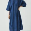 Tea Towel Stripe Cotton Dress