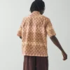 Variegated Block Print Cotton Shirt