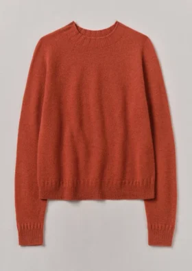 Wool Cashmere Crew Neck Sweater